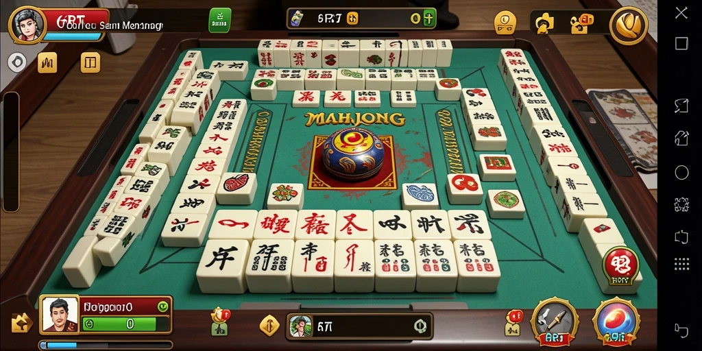 Tampilan gameplay Mahjong yang menarik di 6RT.