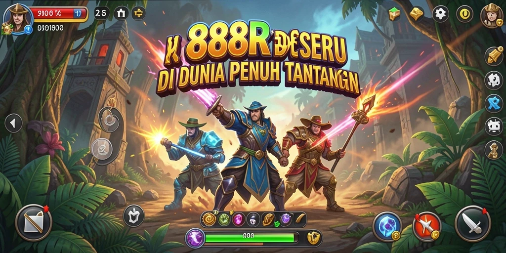 Tampilan gameplay menakjubkan dari 888R dalam petualangan seru.