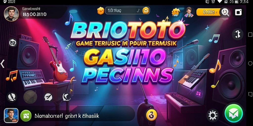 Gambaran gameplay BRIOTOTO menampilkan keseruan bernyanyi bersama.