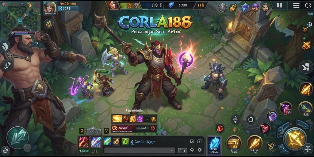 Tampilan seru gameplay saat bertarung di CORLA188.