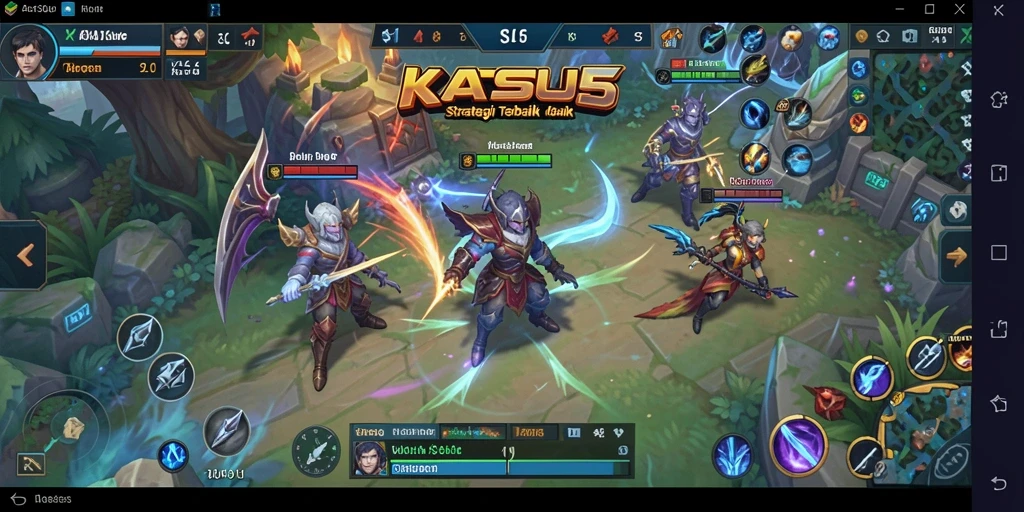 Tampilan gameplay strategis yang mendebarkan di KATSU5.