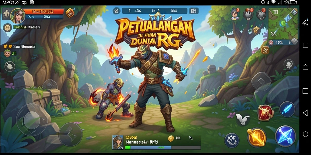 Tampilan gameplay <strong>MPO1221</strong> yang menakjubkan dan penuh aksi RPG.