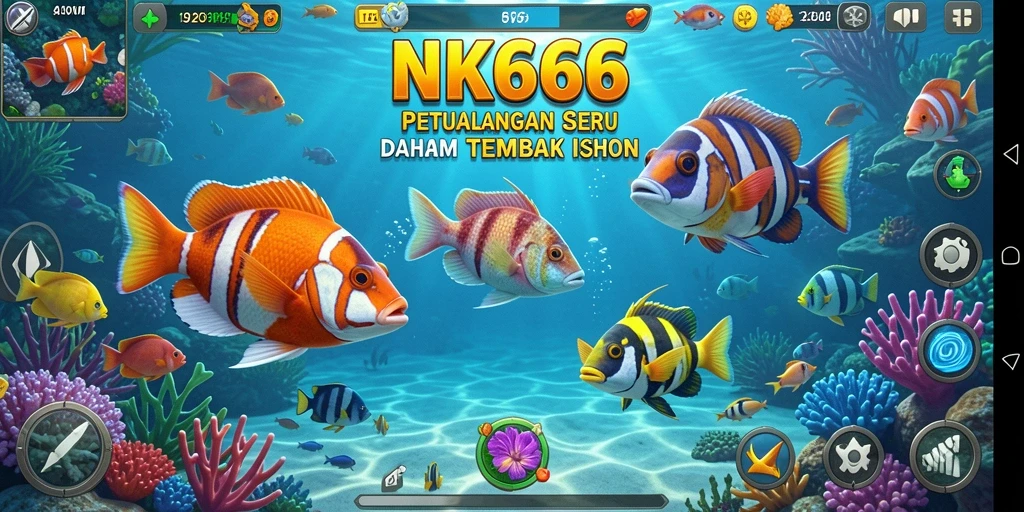 Gameplay seru saat menembak ikan di NK666.