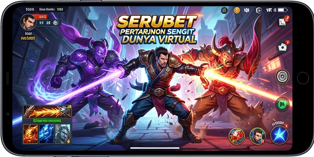Tampilan aksi memukau di SERUBET saat bertarung.